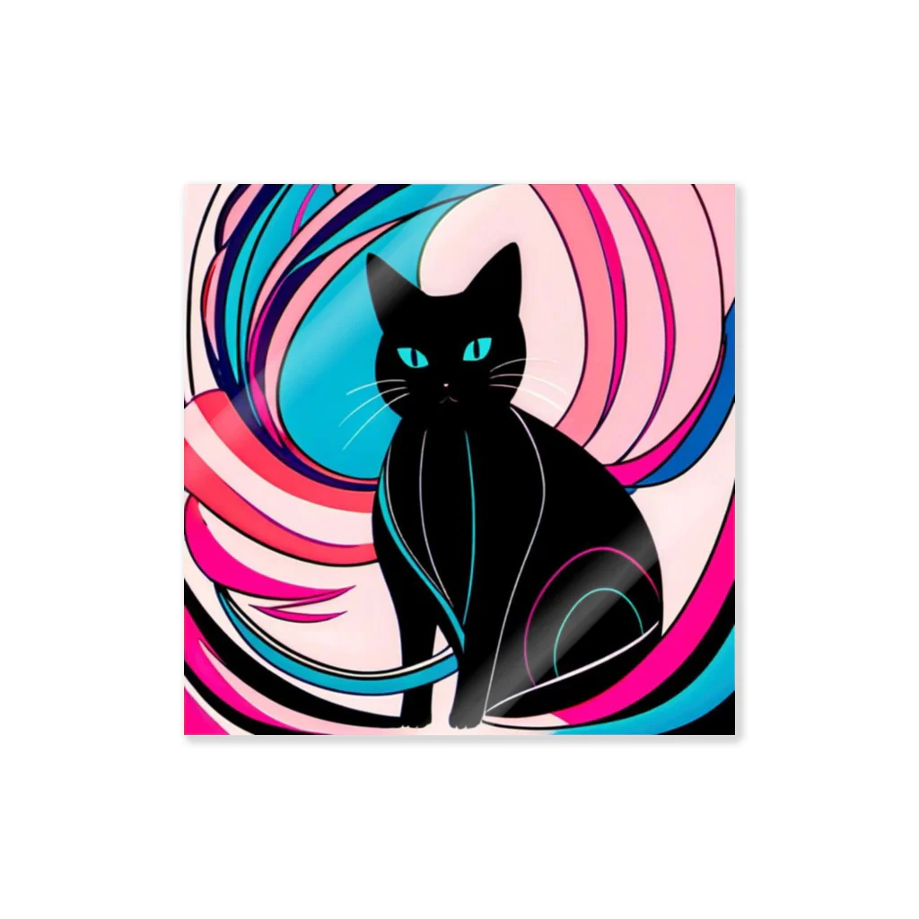 love_story928の可愛い黒猫 Sticker