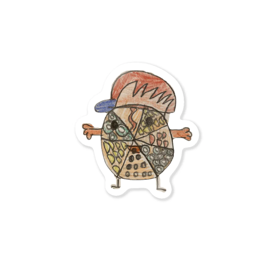 しょうちゃんのお絵描きグッズのピザくん Sticker