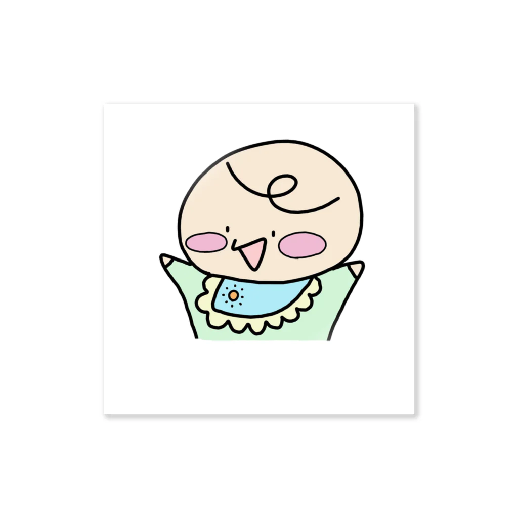 monのお絵かきのご機嫌なベイビー Sticker