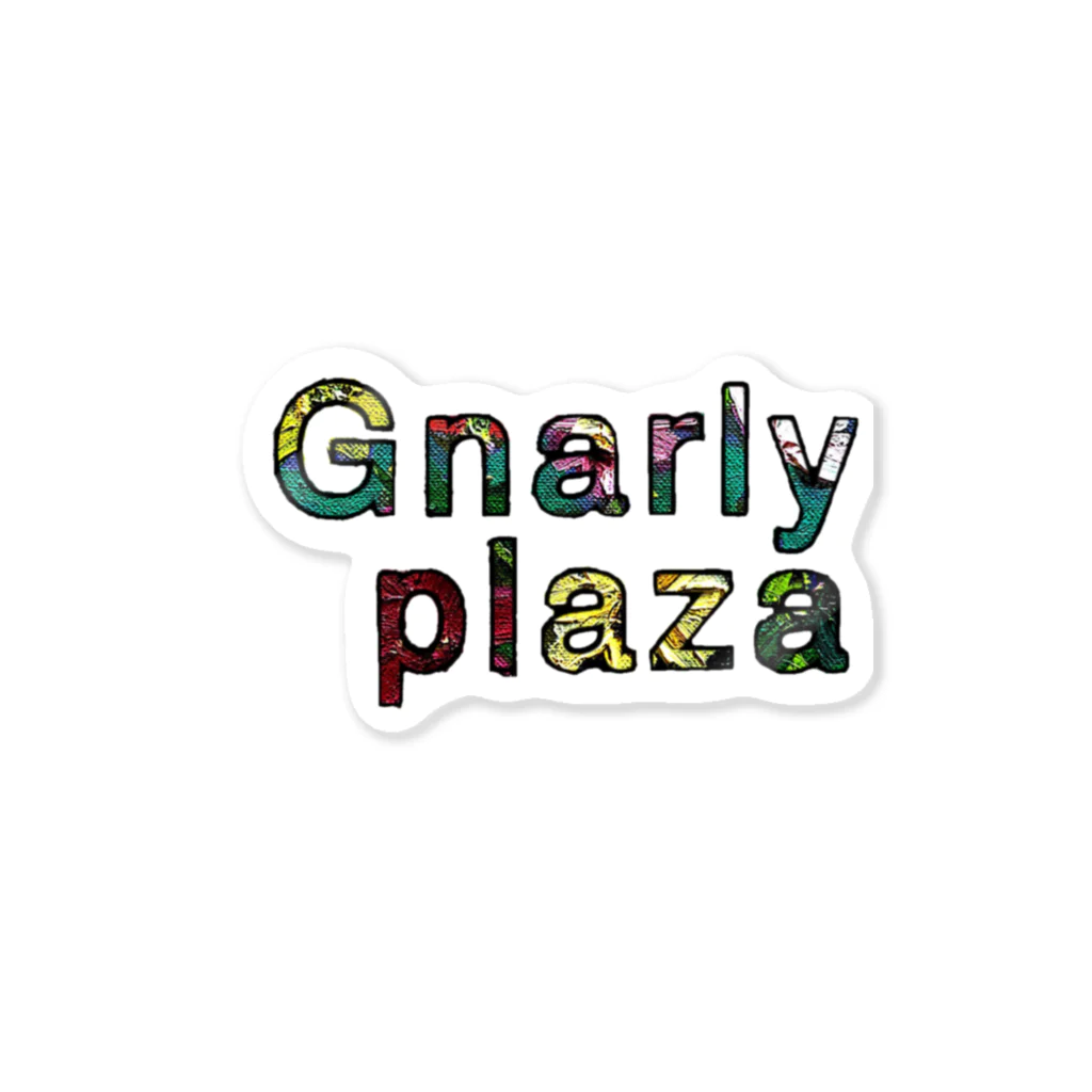 Gnarly PlazaのGnarly Plaza logo ステッカー