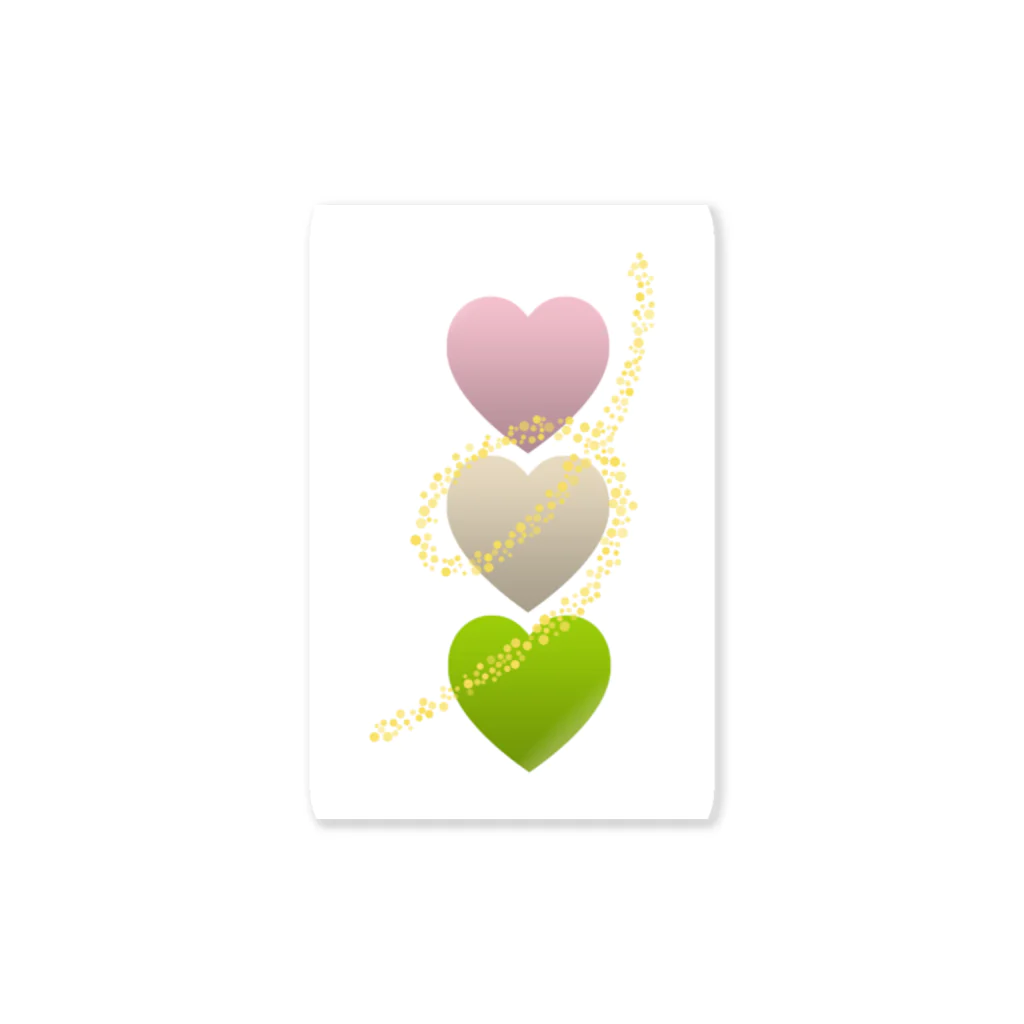＆Heartの三色団子🍡＆Heart Sticker