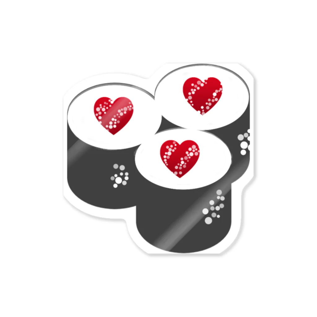 ＆Heartの巻き寿司🍣＆Heart Sticker