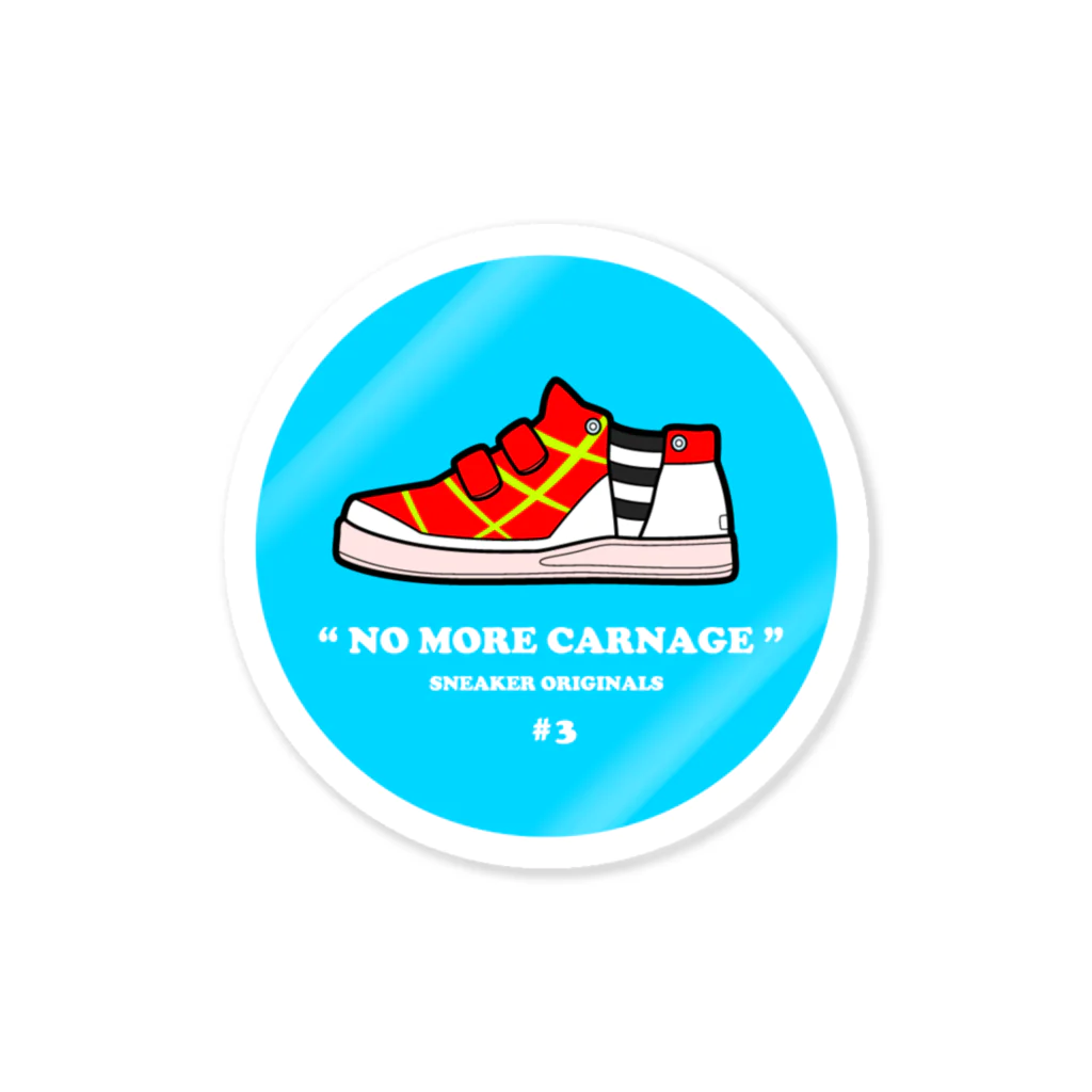 STUDIO FREEのSNEAKER ORIGINALS#3 NO MORE CARNAGE ステッカー