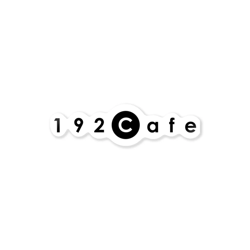 192Cafeの192Cafeステッカー Black Sticker