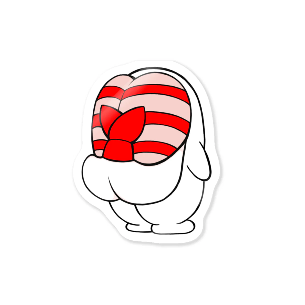 えびのおすしやさんの赤海老おすし Sticker