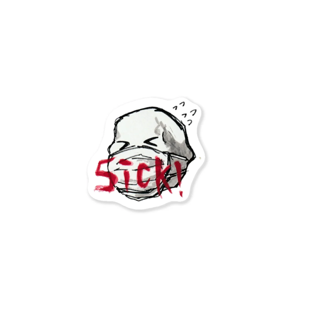 石田らいとのSKULL SICK Sticker