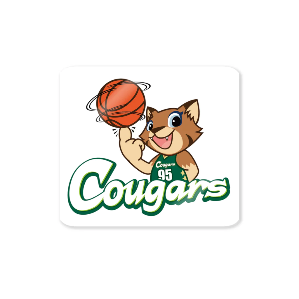日立ハイテク クーガーズ🏀公式ショップのクゥーちゃん ステッカー Sticker