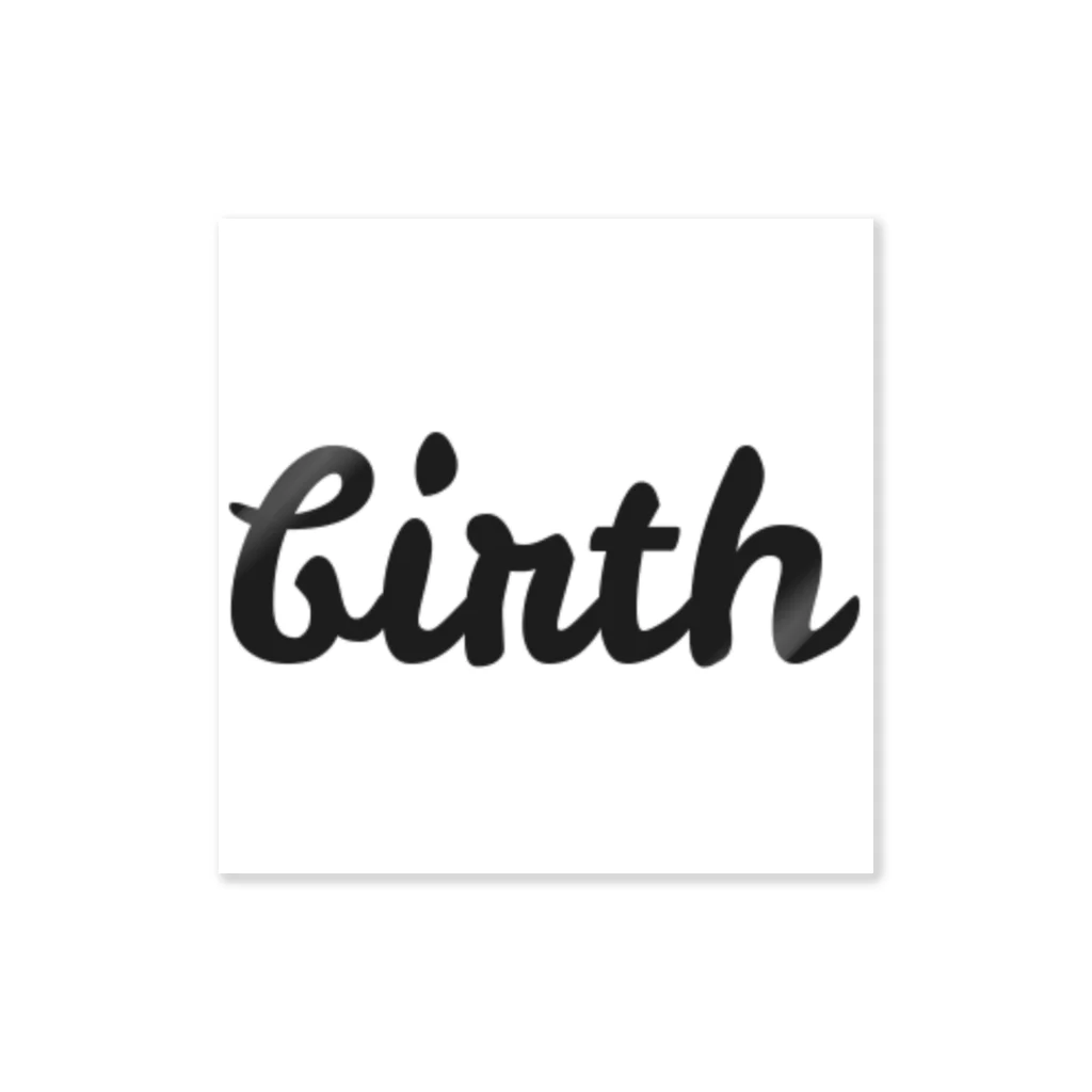 birthのbirth logo  ステッカー