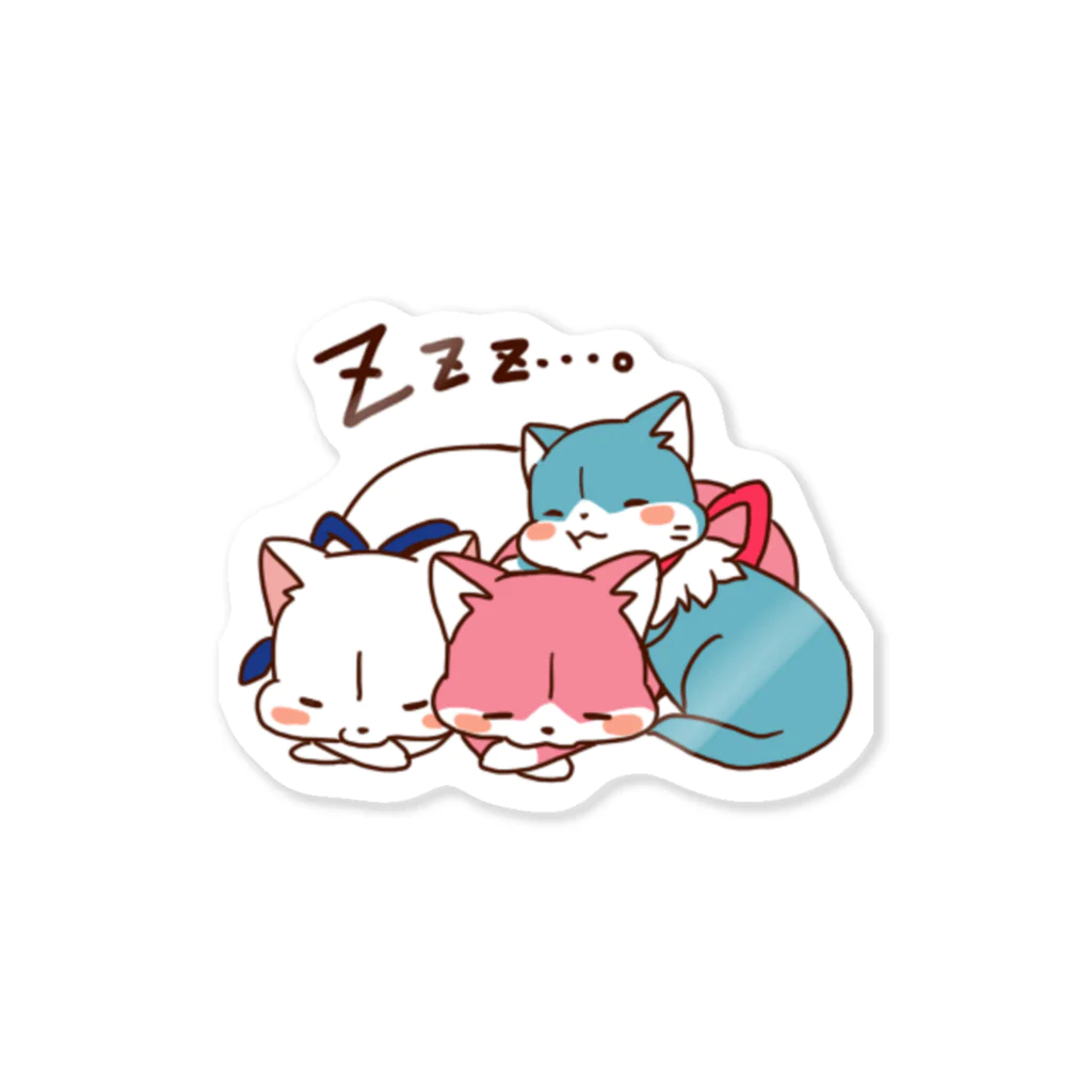 3色にゃんこの3色にゃんこ Sticker