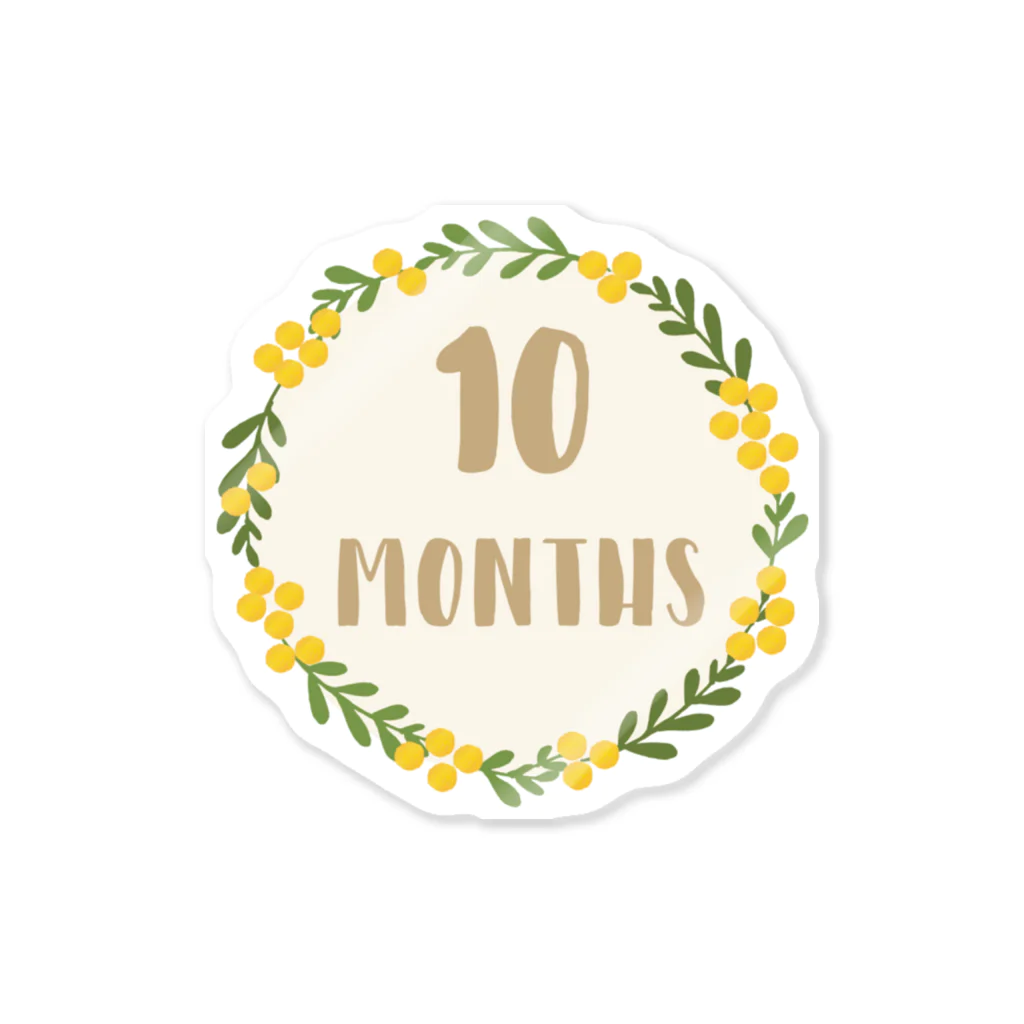 Babyshop_conyの10months_ミモザ ステッカー