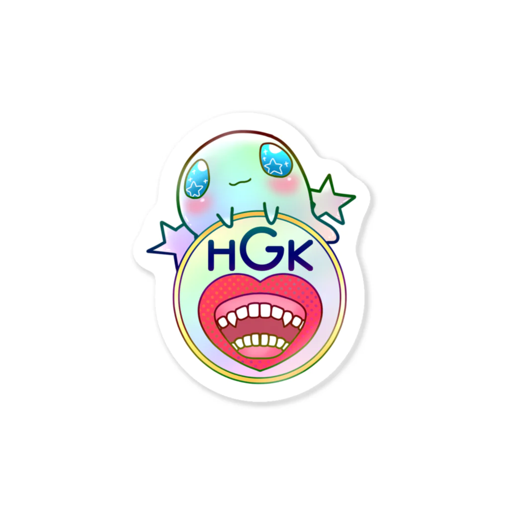 HGKのGummy×HGK logo ステッカー