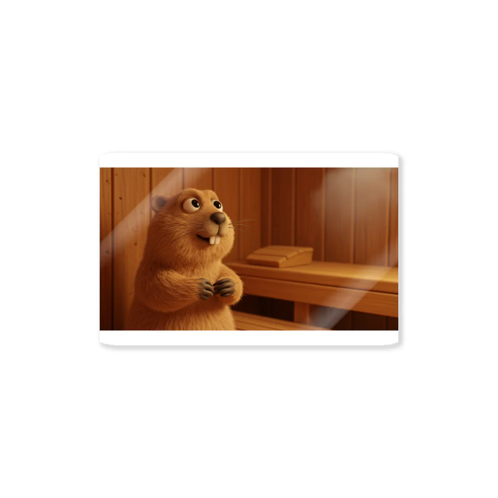 rescue;tokyoのサウナを極める！マーモットくん Sticker