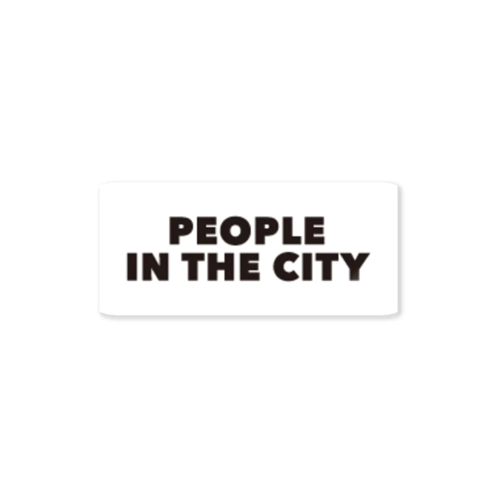 PEOPLE IN THE CITY のPEOPLE IN THE CITY ステッカー Sticker