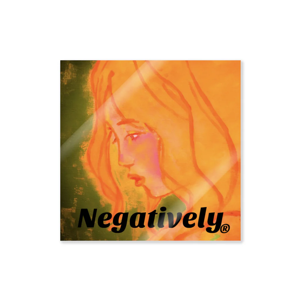 NegativelyのNegative Girl ステッカー