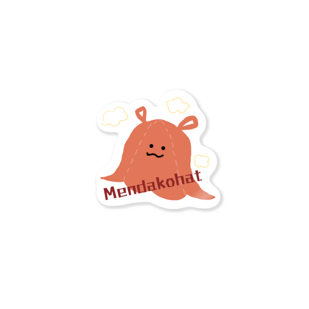 どんぺんショップのMendakohat  Sticker