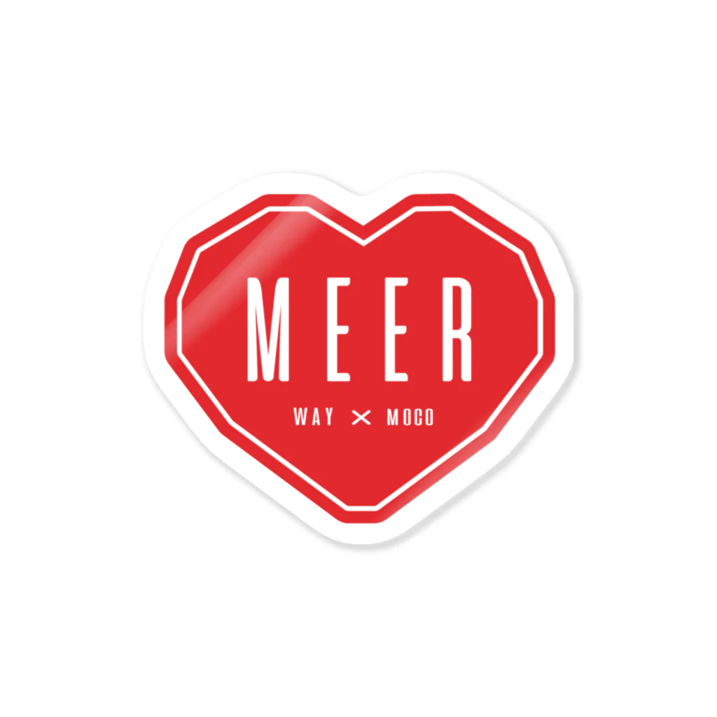 SHOP MEERKATのMEER_rogo_red Sticker