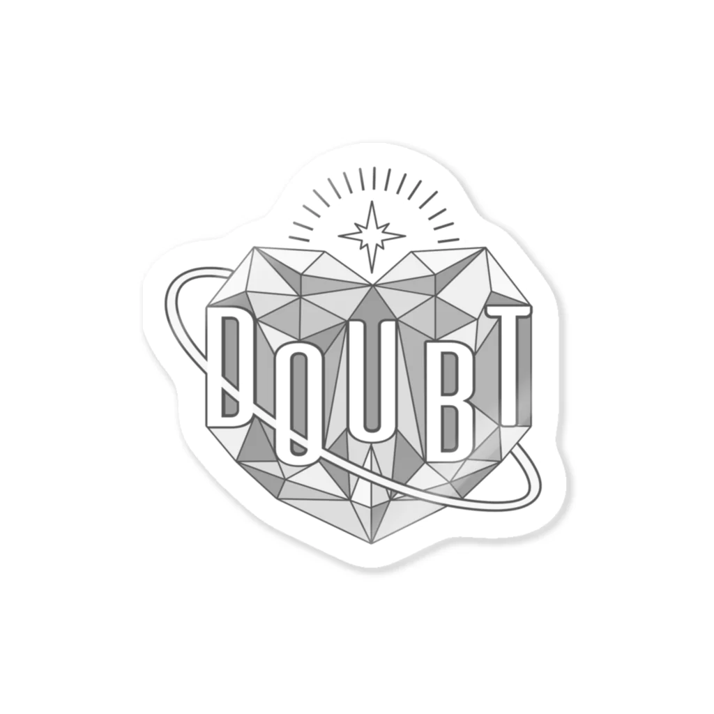 SHOP MEERKATのDOUBT_rogo Sticker