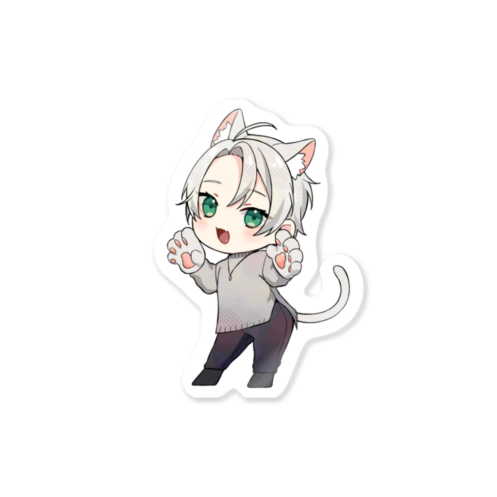 幽鬼ノラクのアトリエののらくさん(猫) Sticker