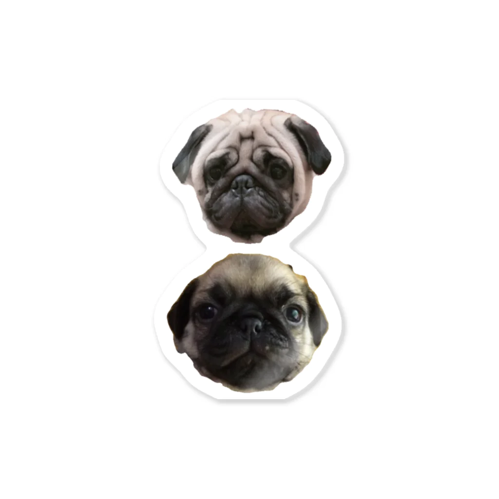 BABO_PUGのbeforeafter Sticker