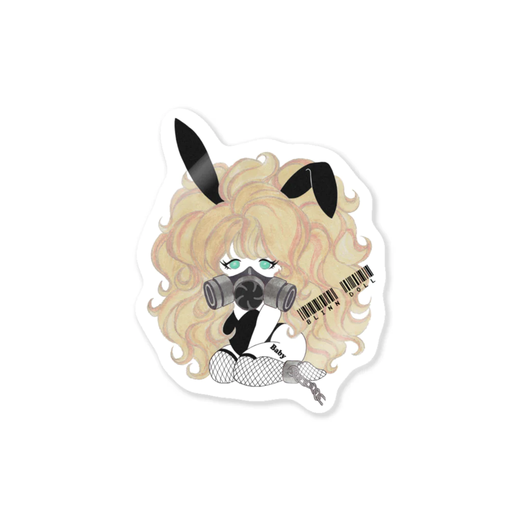 うららのすけのヒトリアソビのBlinnDoll❤E Sticker