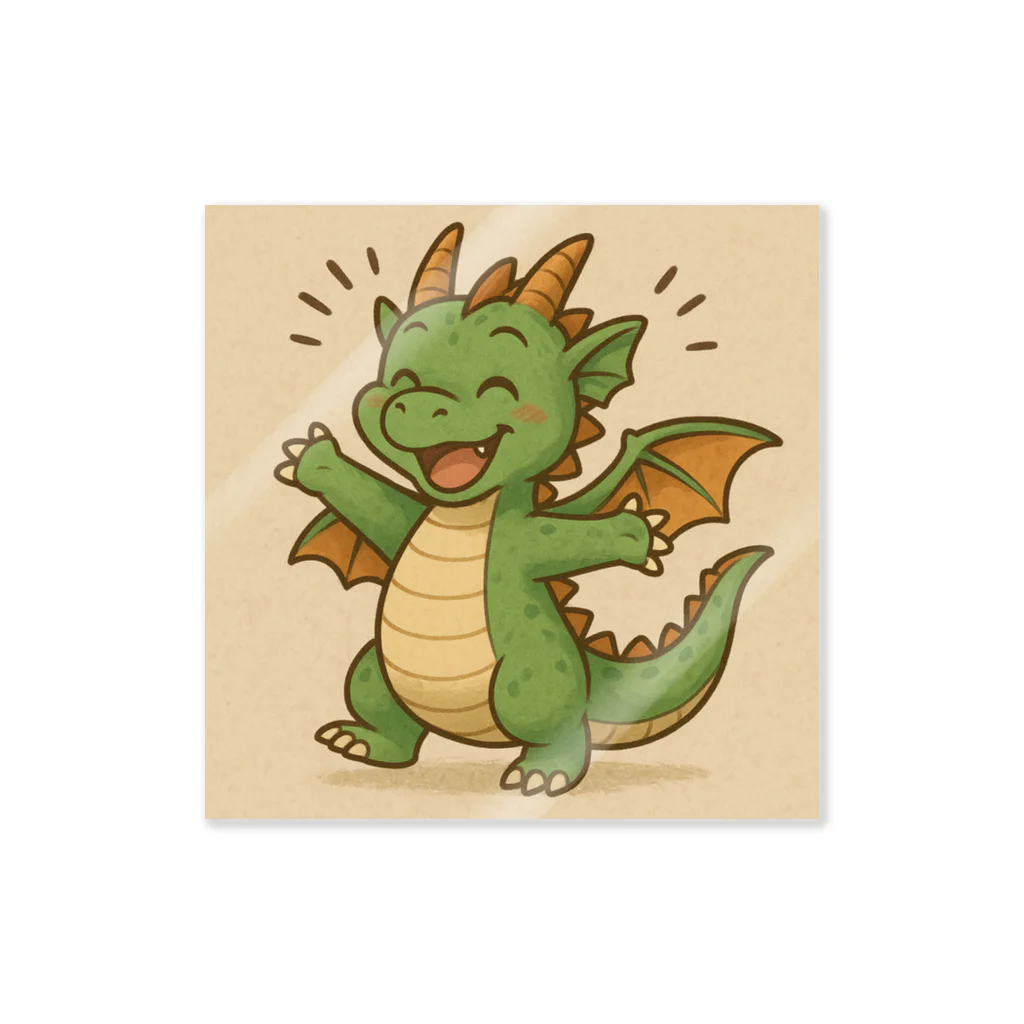 Dark Shadow  - 月影のウキウキドラゴン Sticker