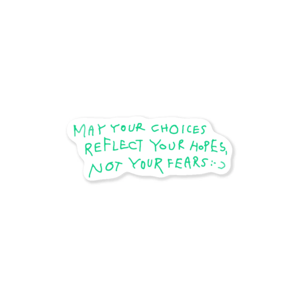 pErleのyour choices ステッカー