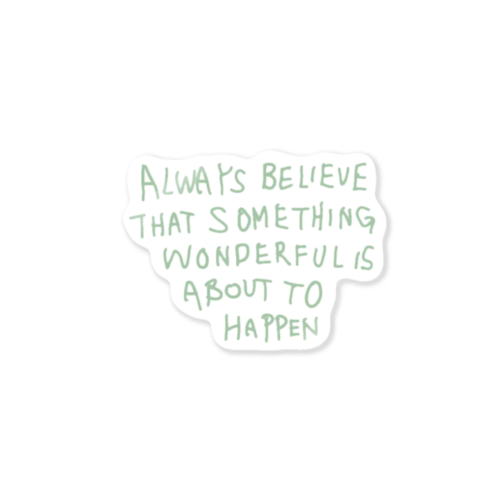 pErleのbelieve Sticker