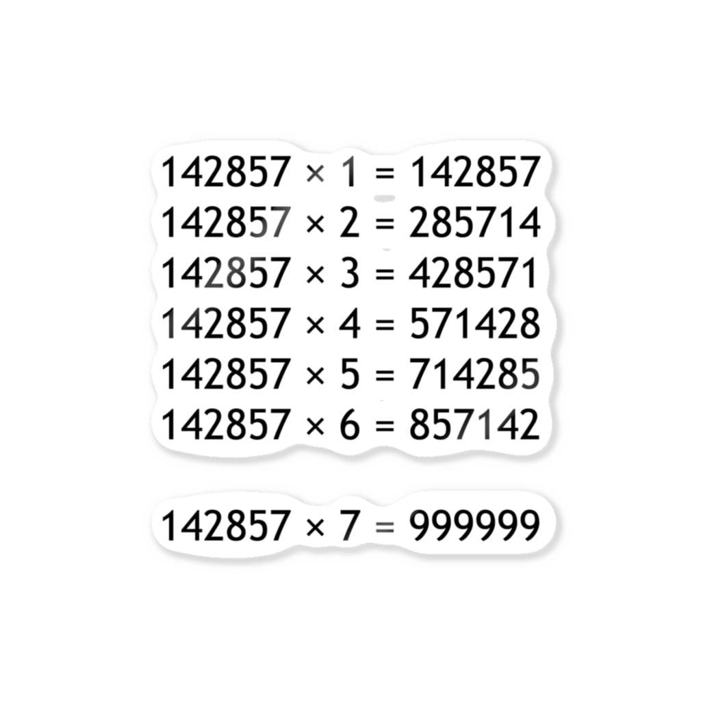 面白い計算３ 数式 算数 数学 おもしろ ジョーク ネタ アタマスタイル Atamastyle のステッカー通販 Suzuri スズリ