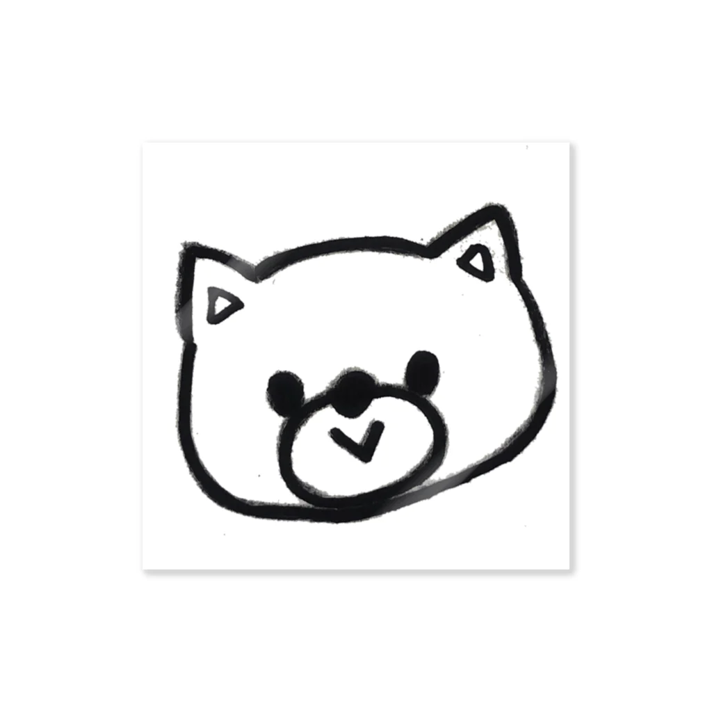 mmの愛らしい手書き猫。 Sticker