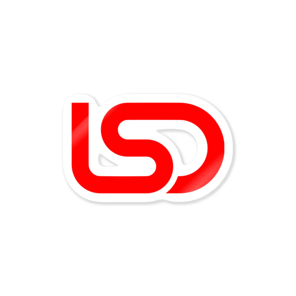 LSD™のLSD logo red ステッカー