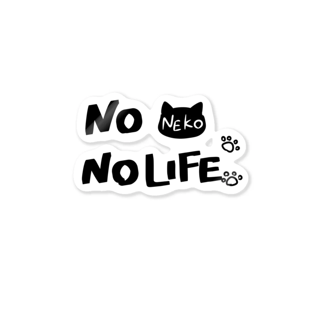 piccolo-のNO NEKO(猫) NO LIFE  ステッカー