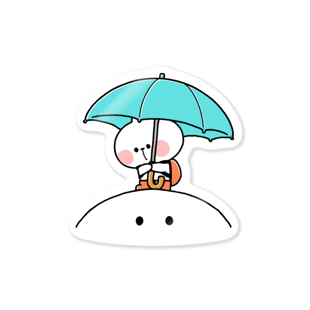 AKIRAMBOWのSpoiled Rabbit Umbrella / あまえんぼうさちゃん かさ Sticker