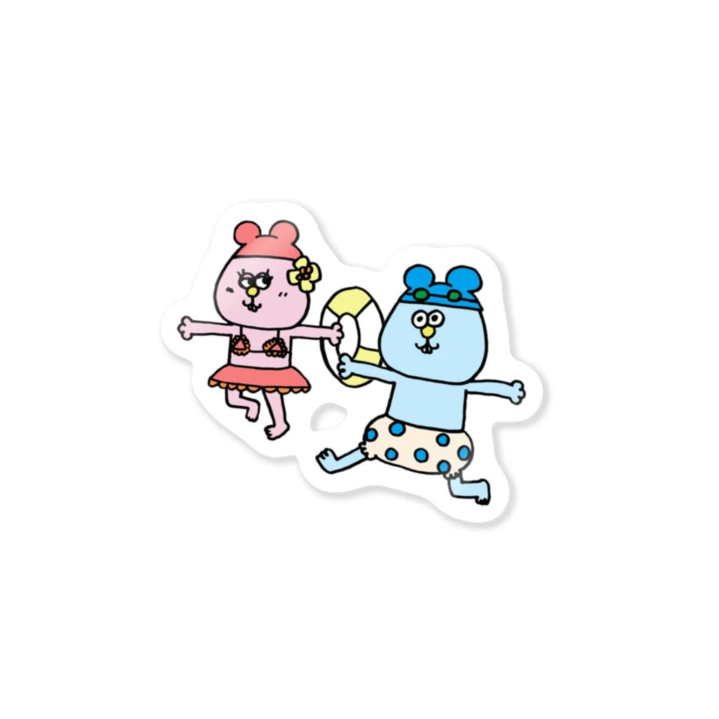 【Yuwiiの店】ゆぅぅぃーのねんたん&ねみこちゃん Sticker