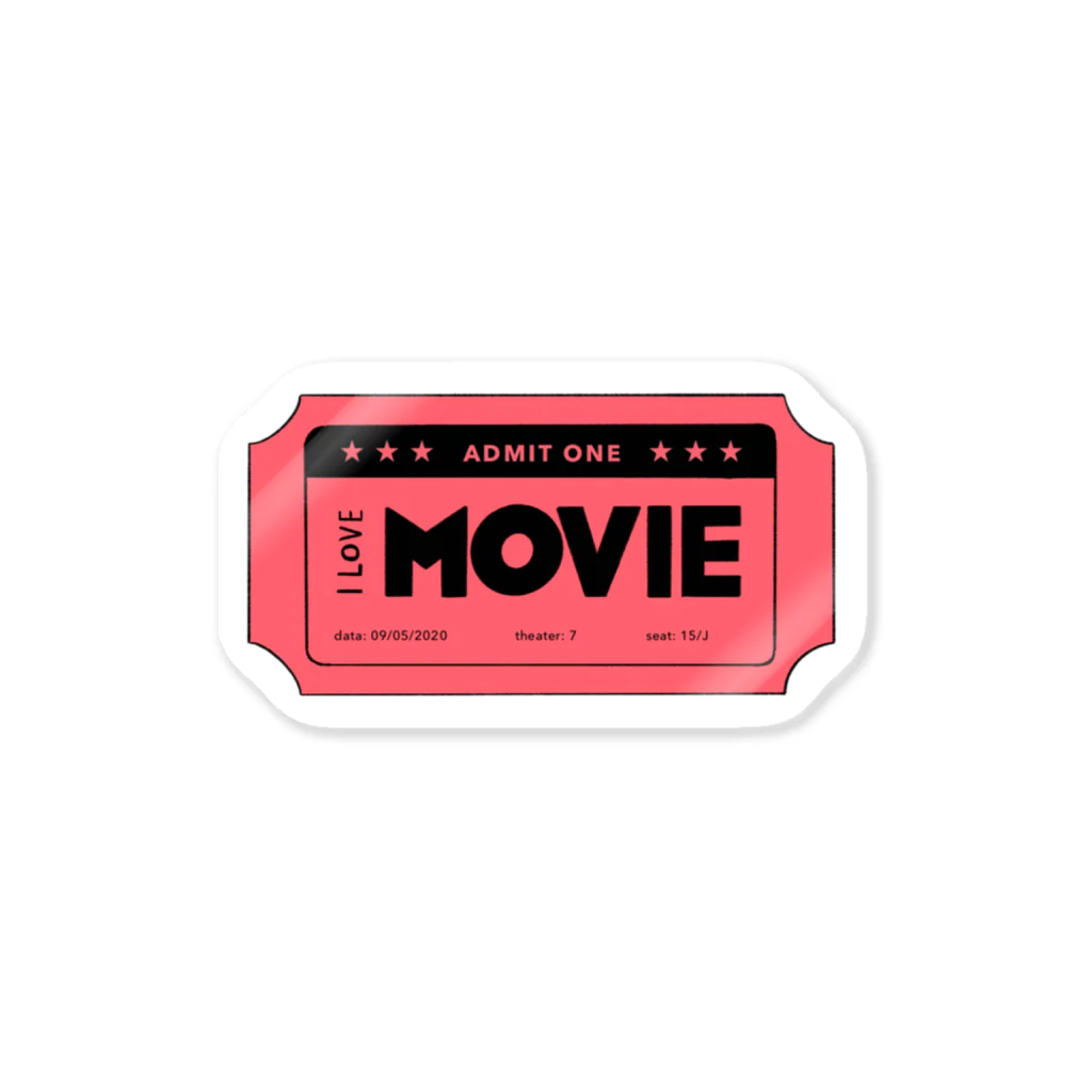 harucaのMovie ticket Sticker