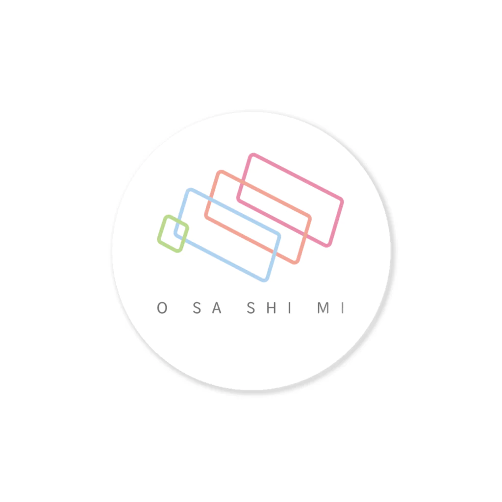 O SA SHI MIのO SA SHI MI ステッカー