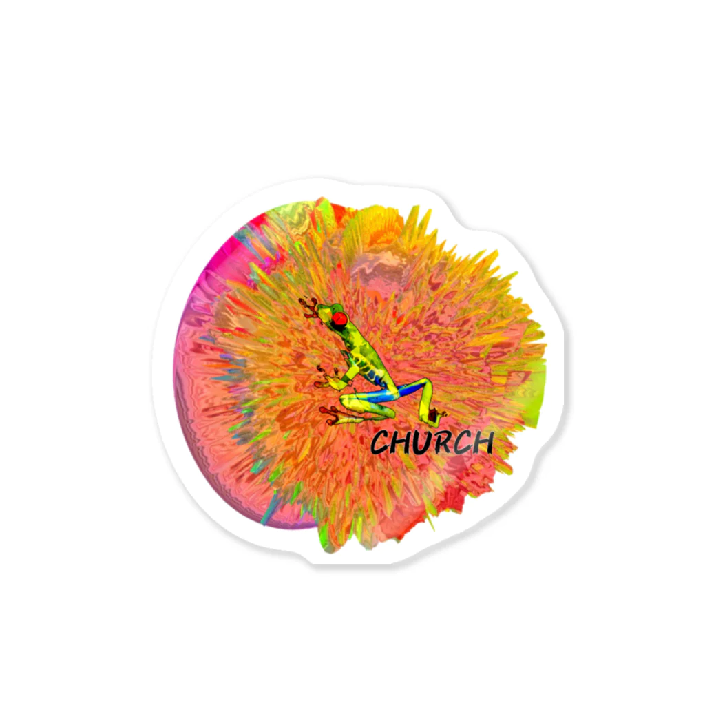 CHURCH clothesのカエルくん ステッカー