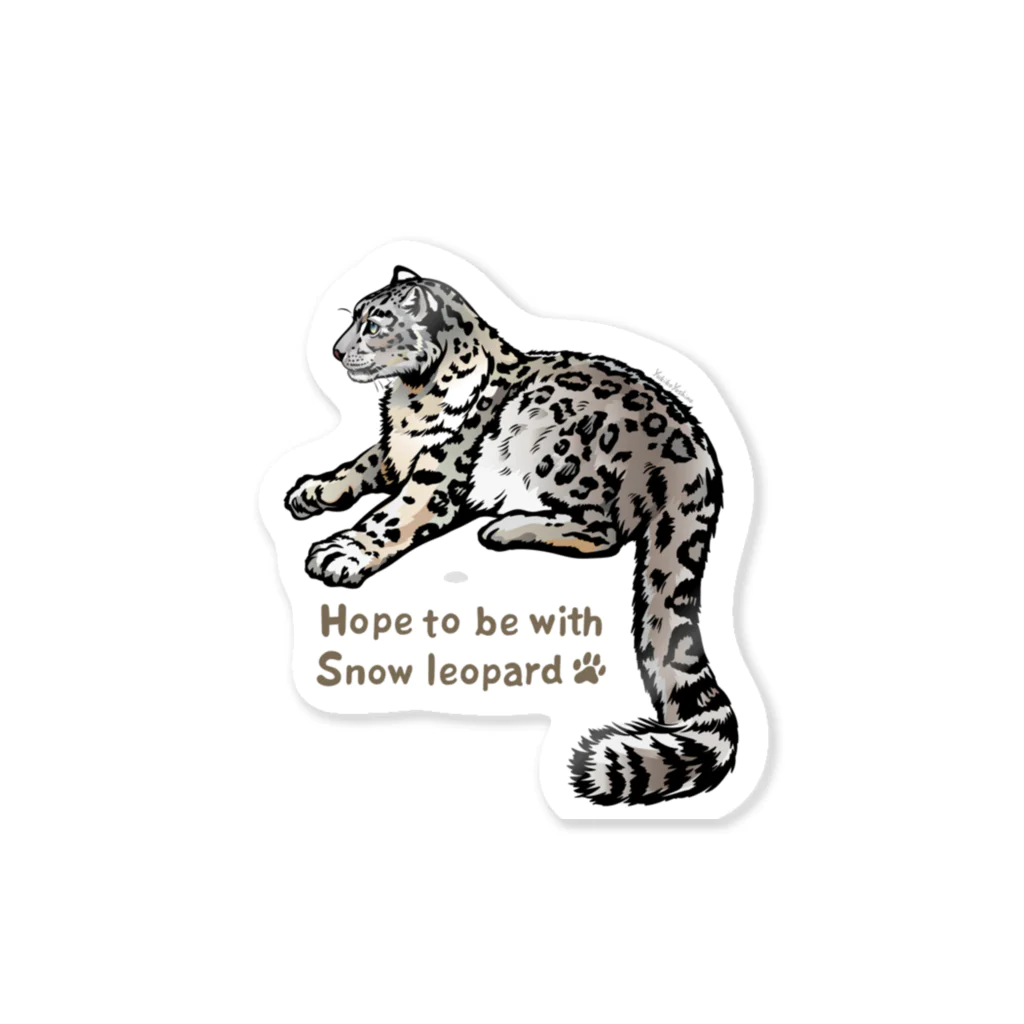 MUSEUM LAB SHOP MITのリクエストSnow leopard＊ユキヒョウ Sticker