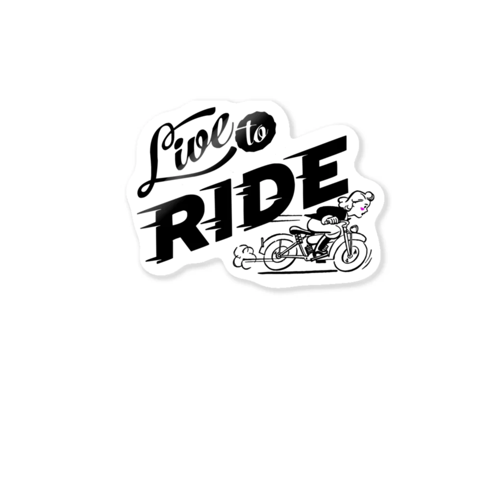 JOKERS FACTORYのLIVE TO RIDE ステッカー