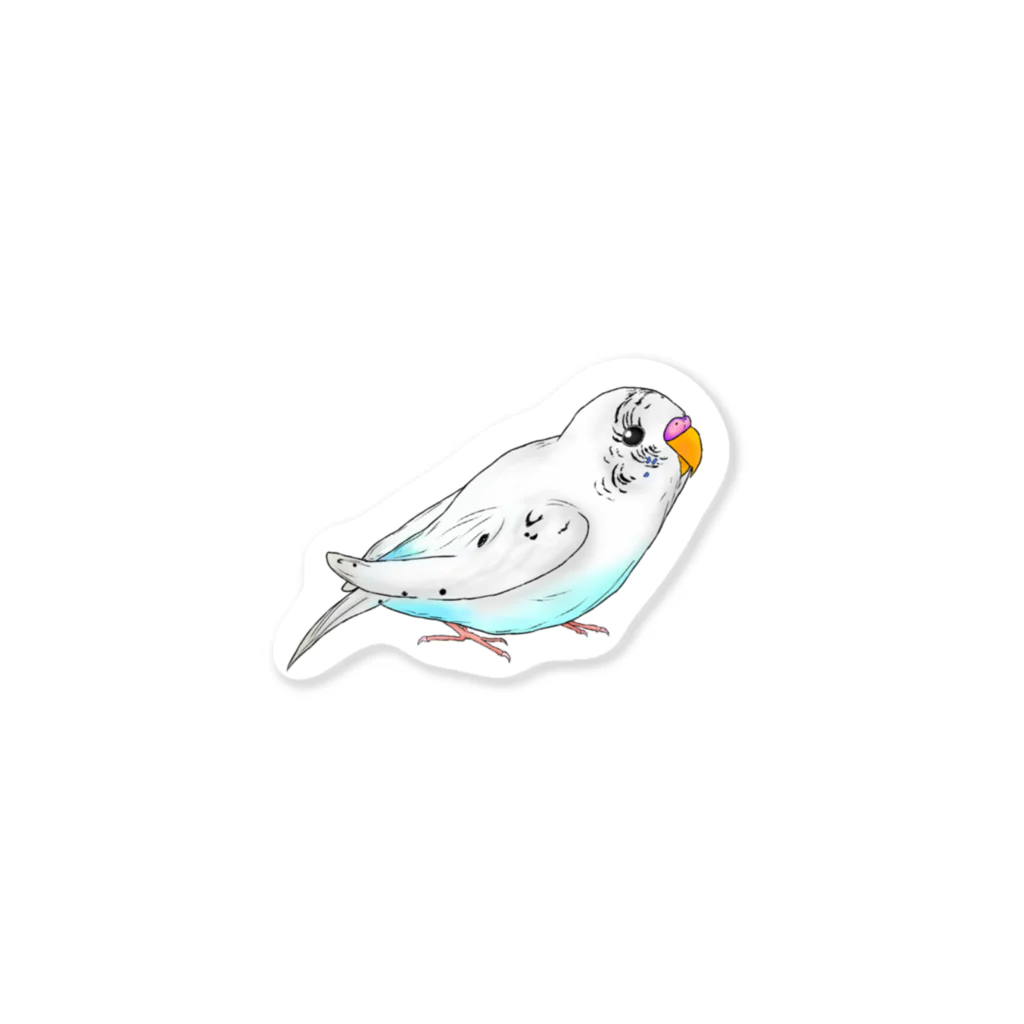 Lily bird（リリーバード）のセキセイインコのピーコちゃん Sticker