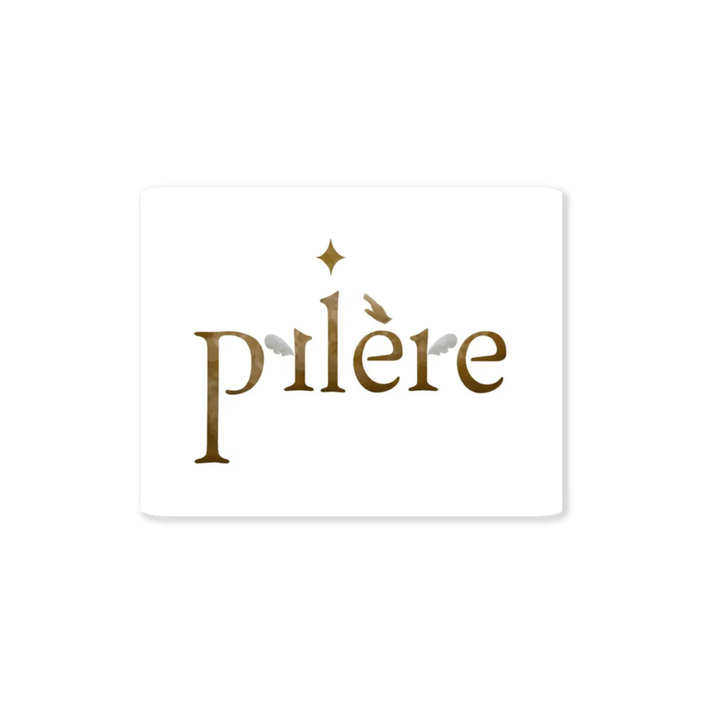  prièreの Prièreロゴ2 ステッカー