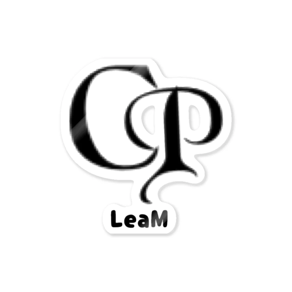 LeaMの〇び、〇〇ぴ  ロゴデザイン ステッカー