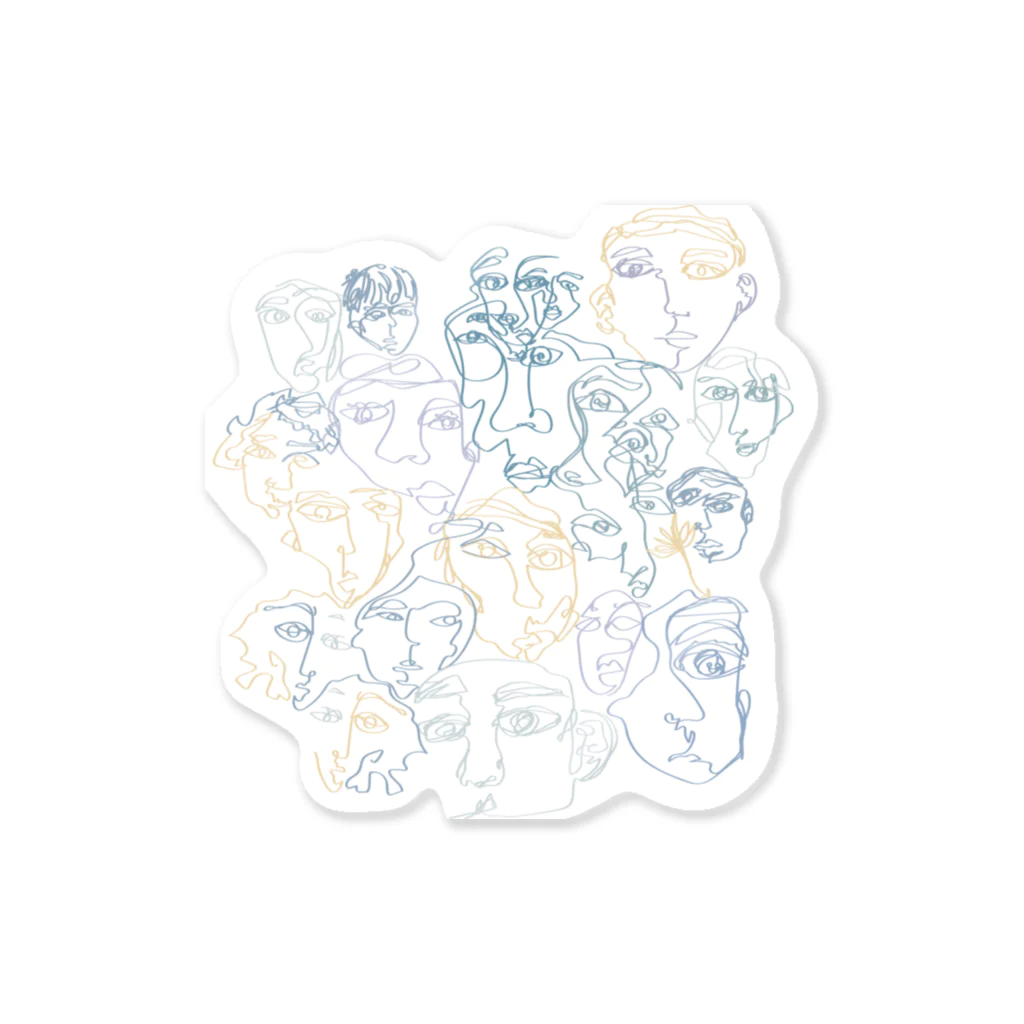 Grace Yu Yanoのall the faces I've met. Sticker