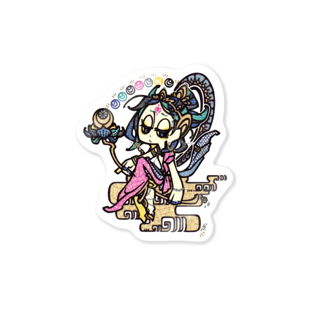 真空管✤の◇『月光菩薩さん』 Sticker