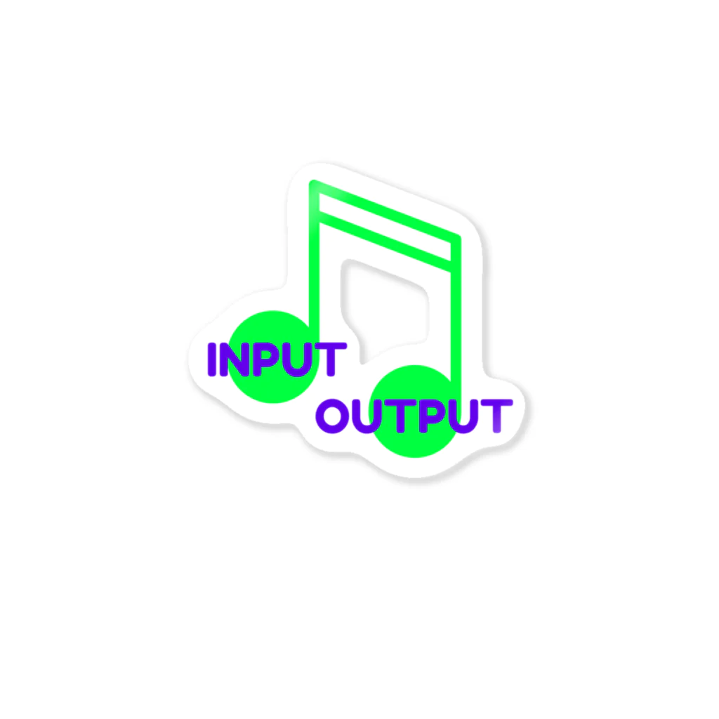 LocaLoveRのINPUT OUTPUT ステッカー