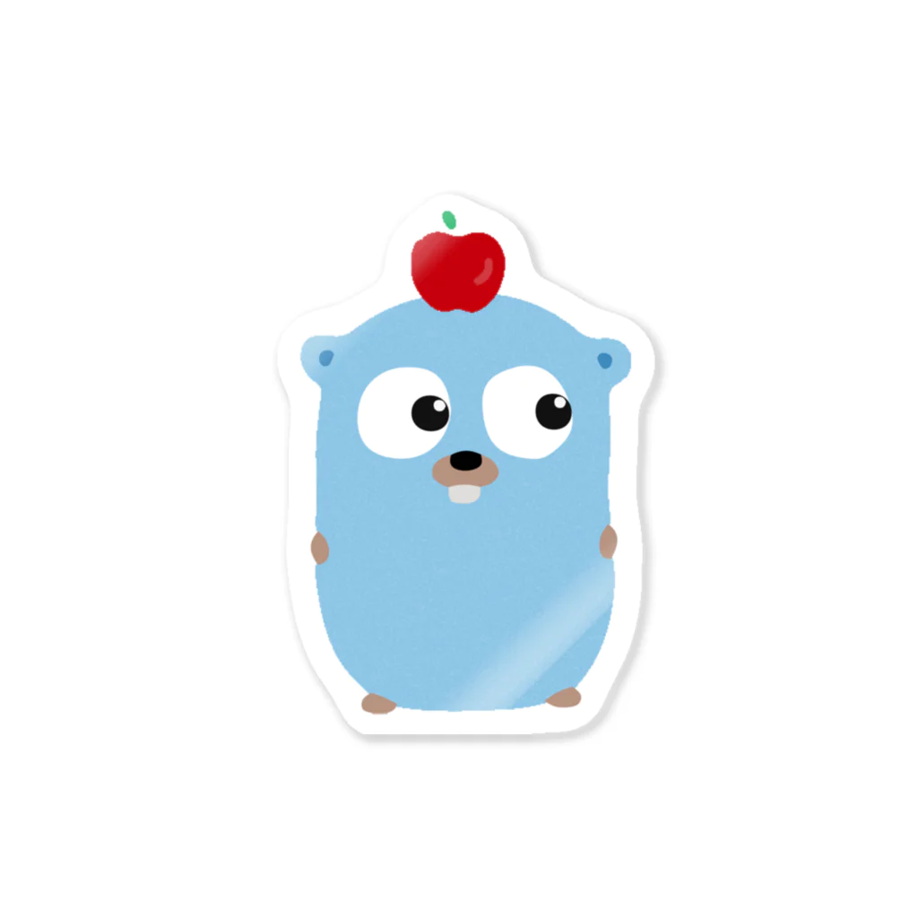 moriのりんご on Gopherくん Sticker