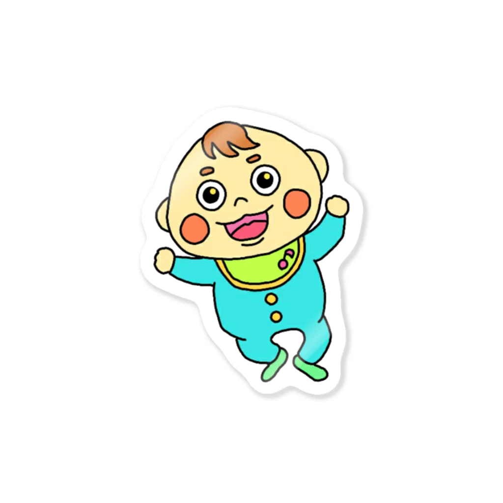 SOUL JACKの子守歌で踊る赤ちゃん（ドッカノピーポー001） Sticker