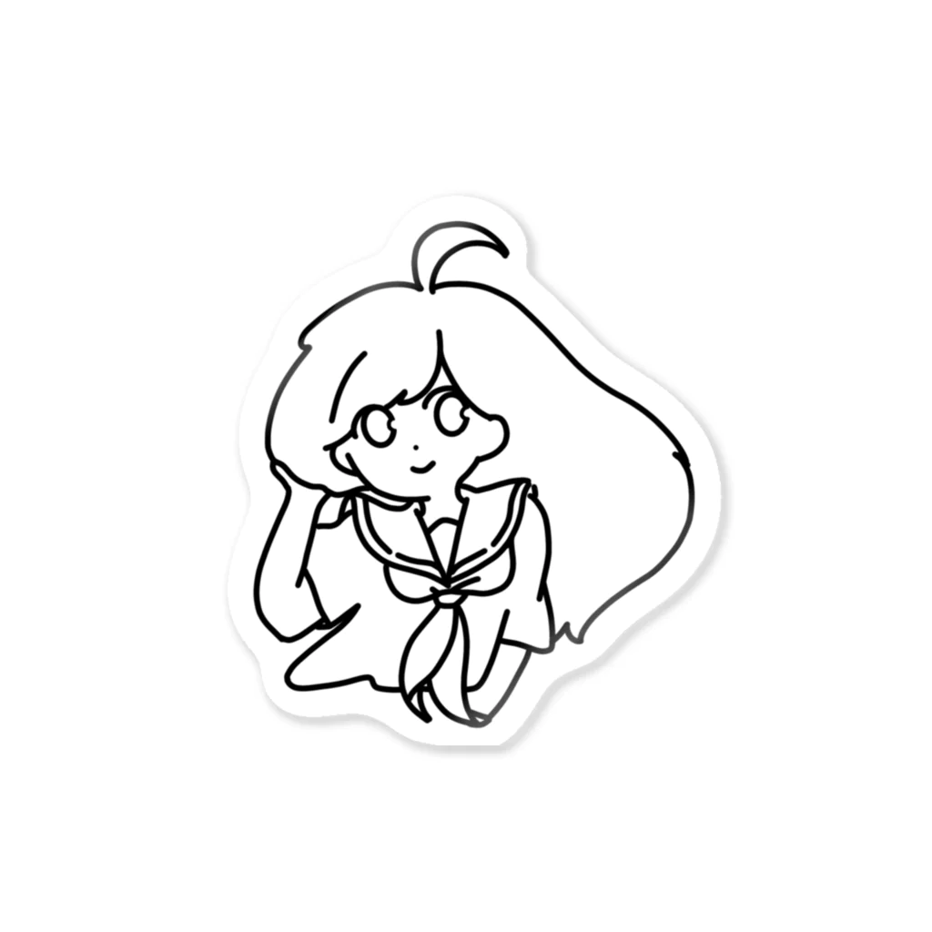 なすのみせのセーラー:ロングちゃん Sticker