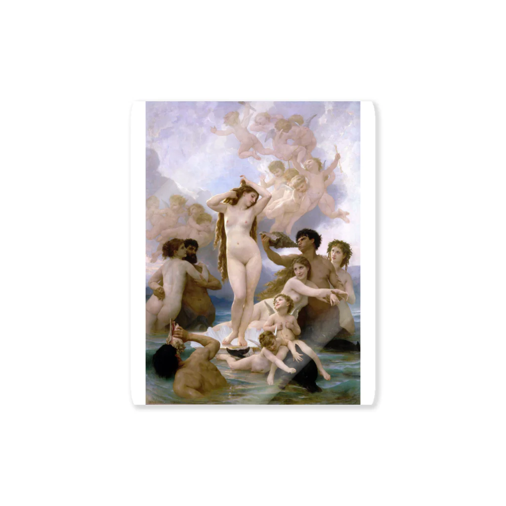 Art Baseのヴィーナスの誕生 / ウィリアム・ブグロー(The Birth of Venus 1879) Sticker