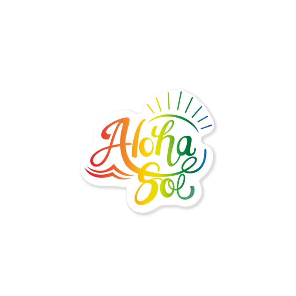 AlohaSolのAlohaSol Original Logo ステッカー