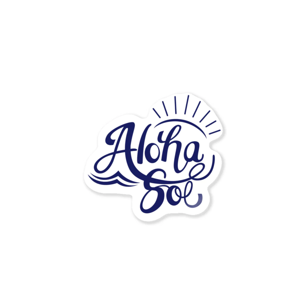 AlohaSolのAlohaSol Original Logo ステッカー